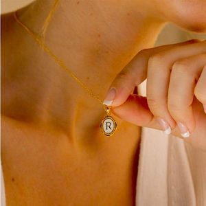 Eva Monet Custom Letter Pendant. Gifts For Her.